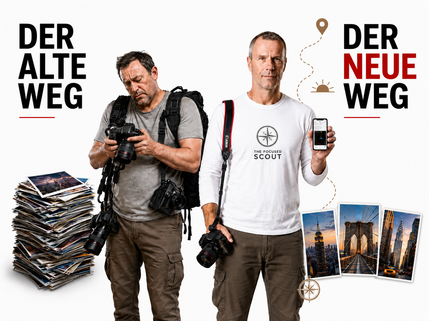 Der alte Weg und der neue Weg im direkten Vergleich